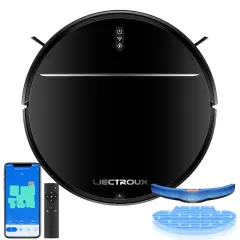 LIECTROUX M7S PRO Combo robot za usičišče in mokro čiščenje, pametna kartografija, WiFi aplikacija, usičišče 4 kPa.