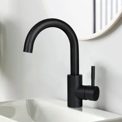 NETTLIFE Kuhinjska pipa za kopalnico Pipa za umivalnik visokotlačna kopalniška pipa iz nerjavečega jekla