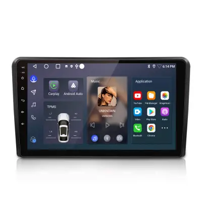 9" Avtoradio Android 13 CarPlay za  Audi A3 S3 RS3 2003-2013| GPS Navigacija, Wi-Fi, Bluetooth, DAB+, SWC, USB, FM, KAM, DSP, RDS 2+64GB