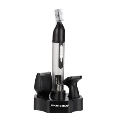 SPORTSMAN SM-418 električni mini brivnik za obrvi, dlake v nosu, USB (bel)