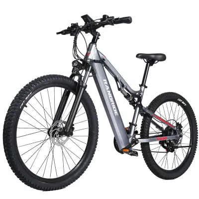 Električno kolo Randride YG90A 27,5-palčno: motor z močjo 1000 W, baterija 48 V 17 Ah, doseg 80 km, hidravlične zavore Shimano, barvni zaslon