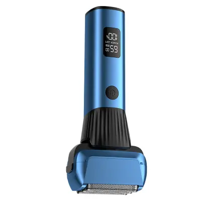 Električni brivnik - Temno moder: Gladko britje, dolga življenjska doba baterije Blue