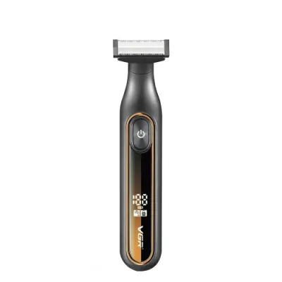 Električni brivnik v obliki črke T VGR V-360 5W z USB digitalnim zaslonom (rumen)