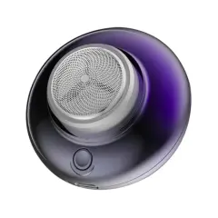 C21 Mini električni brivnik v obliki letečega krožnika, potovalni prenosni polnilni brivnik za brado (vijoličen)