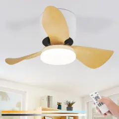 NETTLIFE stropni ventilator z lučjo in daljincem 23 W LED zatemnilnik tih 70 cm poletje/zima časovnik 6 hitrosti