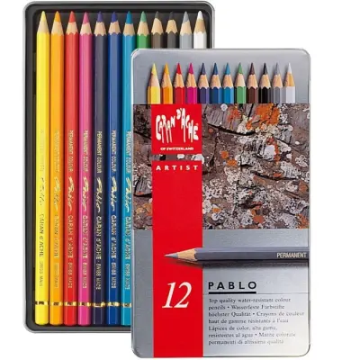 BARVICE CARAN D'ACHE PABLO PERMANENT SET 12 BARV