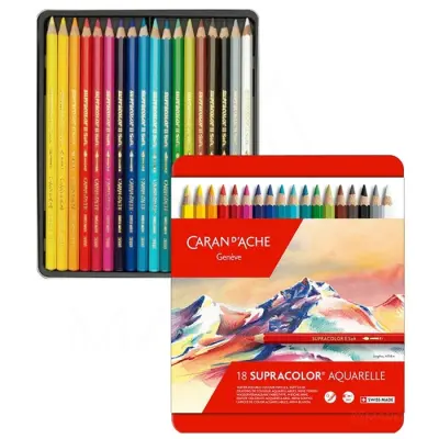 BARVICE CARAN D'ACHE SUPRACOLOR SET 18 BARV