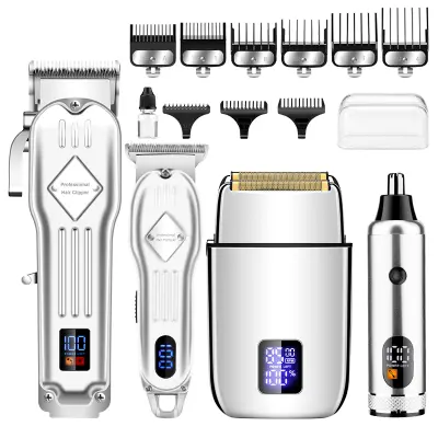 Komplet strižnika za lase 4-v-1 973A za profesionalno nego Silver