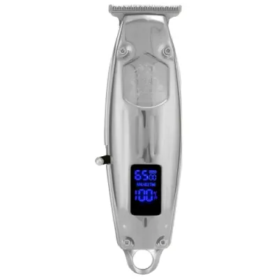 Prenosni kovinski strižnik las VGR V-220 5W USB z LCD zaslonom (srebrn)