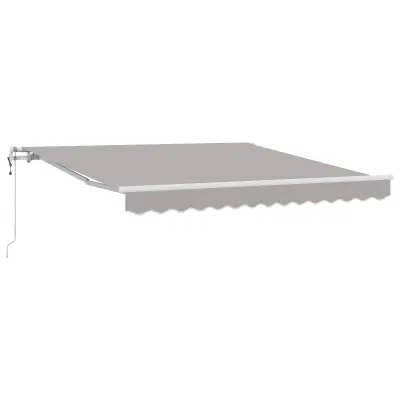 Avtomatska retraktibilna tenda vidaXL Svetlo siva 350x250 cm, Zamenjalno blago za tenda vidaXL 3.5x2.5 m Svetlo siva