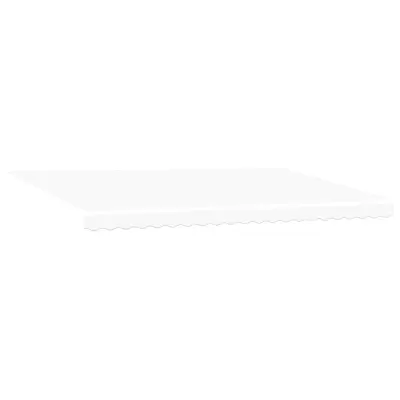 vidaXL Ročna Retraktibilna Tenda Bela 500x300 cm