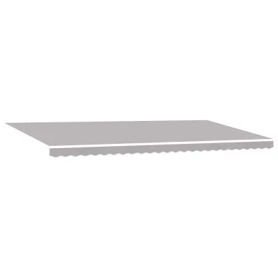 vidaXL Ročna retraktibilna tenda z LED Svetlo siva 600x300 cm