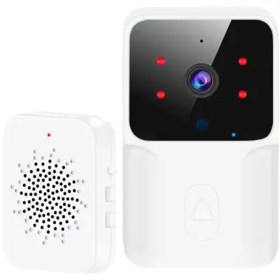 Brezžični vizualni zvonec M6 White Graffiti Edition