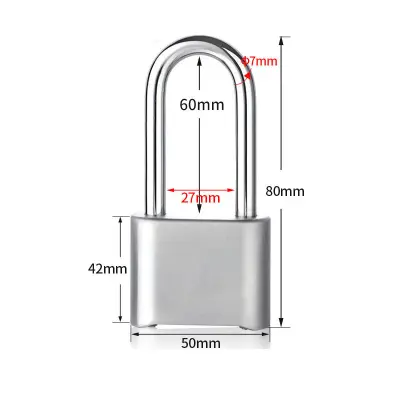 Kombinacijska ključavnica z dolgim lokom - Zavarujte svojo lastnino