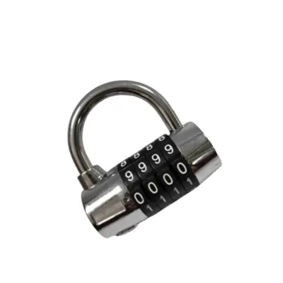 Ključavnica za omarico za telovadnico, kombinirana ključavnica iz cinkove zlitine Silver