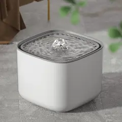 Vodnjak za hišne živali - 3L, samodejni filter, tih, sivo-bela