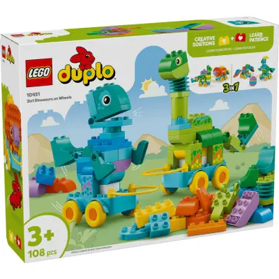 LEGO Duplo 10451 Dinozavri na kolesih 3v1