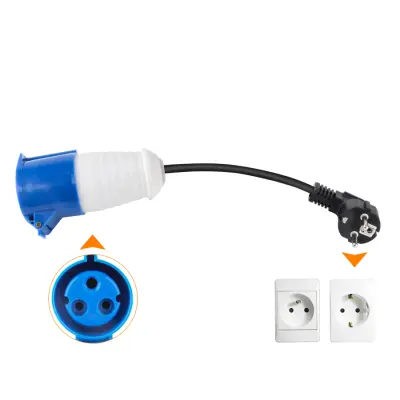 Vsestranski adapter: 7KW IP67 evropski adapter za polnjenje tramvaja tipa 2 Primeren za 99 % vozil na novo energijo.