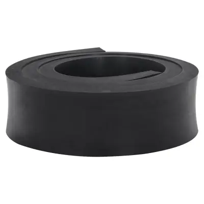 vidaXL Gumijasti rob za snežni plug črn 200x10x2 cm