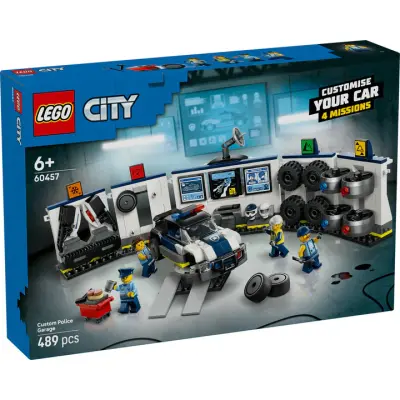 LEGO City 60457 Avtomehanična delavnica za prilagajanje policijskih avtomobilov