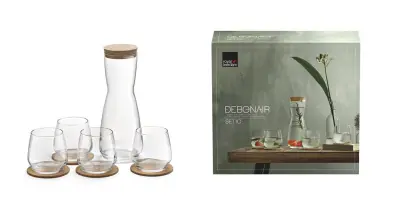 ROYAL LEERDAM, DEBONAIR, SET KOZARCEV S KARAFO, 10 KOS