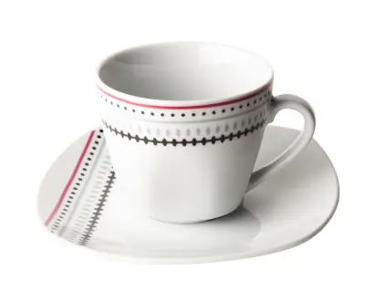 ALPEKSHOME, VIJOLA-RDEČE, SKODELICE ZA KAVO, 160 ML, 6 KOS