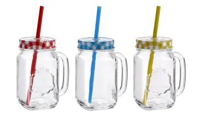 COUNTRY, VRČ S SLAMICO IN POKROVOM, 480 ML, 1 KOS