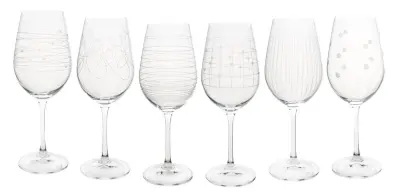 CRYSTALEX, ELEMENTS, KOZARCI ZA VINO, 450 ML, 6 KOS