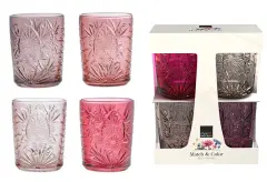 ROYAL LEERDAM, MATCH&COLOR, KOZARCI ZA VODO, ROZA, 350 ML, 4 KOS