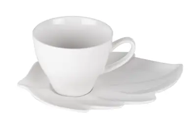 ALPEKSHOME, SKODELICE ZA BELO KAVO, BELE, HJ1248, 220 ml, 6 KOS