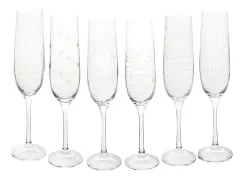 CRYSTALEX, ELEMENTS, KOZARCI ZA penino, 190 ML, 6 KOS