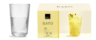 ROYAL LEERDAM, RAYO, KOZARCI ZA VODO, 360 ML, 6 KOS
