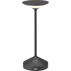 ABERT, LUČ NAMIZNA TEMPO 22cm SIVA, 1 KOS