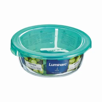 LUMINARC, KEEP'N BOX LAGON, STEKLENA DOZA OKROGLA, 680 ML, 1 KOS