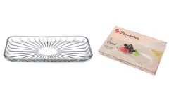 PASABAHCE, ELEGANT, PLADENJ PRAVOKOTEN, 28 CM x 16 CM, 1 KOS