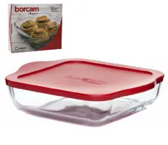 LUMINARC, BORCAM BAKE&KEEP, PEKAČ S SILIK. POKROVOM, 32x28X6 CM, 3.2 L, 1 KOS