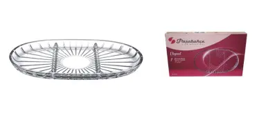PASABAHCE, ELEGANT, PLADENJ OVALNI S PREKATI, 28 CM x 16 CM, 1 KOS