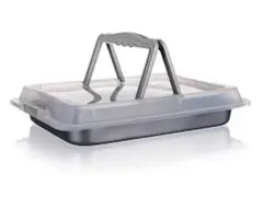 BANQUET, CULINARIA, PEKAČ 42 x 29 x 4 S PLASTIČNIM POKROVOM ZA PRENAŠANJE, 1 KOS