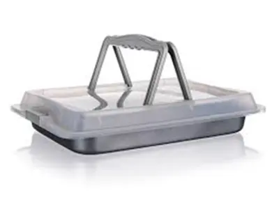 BANQUET, CULINARIA, PEKAČ 42 x 29 x 4 S PLASTIČNIM POKROVOM ZA PRENAŠANJE, 1 KOS