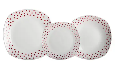 ALPEKSHOME, RDEČE PIKE, KROŽNIKI, 18 DELNI SET