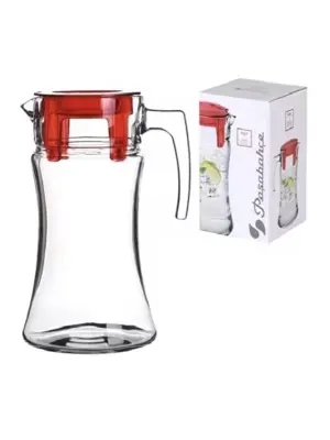 PASABAHCE, AZUR, VRČ Z RDEČIM POKROVOM, 1400 ML, 1 KOS