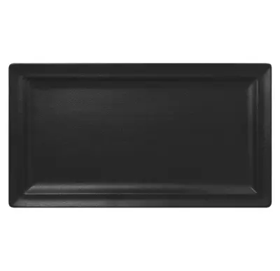 RAK, NEOFUSION, PRAVOKOTNI SERVIRNI KROŽNIK, ČRN, 38 x 21 CM, 1 KOS