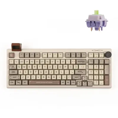 Epomaker RT100 95% Retro Mehanska Tipkovnica Bela / Epomaker Wisteria Linear Switch