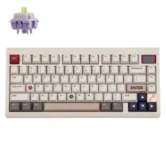 Epomaker TH80 Pro V2 VIA Programabilna Brezžična Igralna Tipkovnica Bela / Wisteria Linear Switch