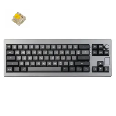 Epomaker Shadow-X Brezžična tipkovnica Črna Srebrna / Hot Swap /Gateron Pro Yellow Switch