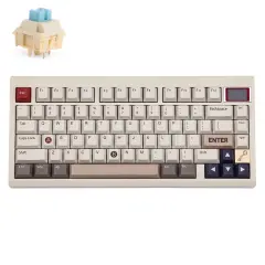 Epomaker TH80 Pro V2 VIA Programabilna Brezžična Igralna Tipkovnica Bela / Budgerigar Switch