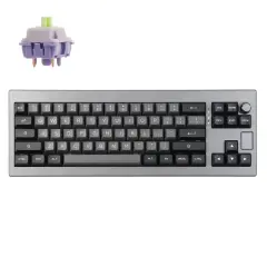 Epomaker Shadow-X Brezžična tipkovnica Črna Srebrna / Hot Swap / Epomaker Wisteria (Linear) Switch