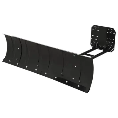 vidaXL Snežni plug za štirikolesnik 150x38 cm črn