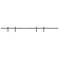 vidaXL Komplet drsnih vrat omarice 244 cm ogljikovo jeklo