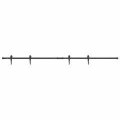 vidaXL Komplet drsnih vrat omarice 213 cm ogljikovo jeklo